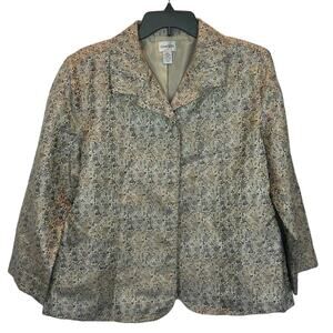 Vintage Chico's Metallic Gold Blazer